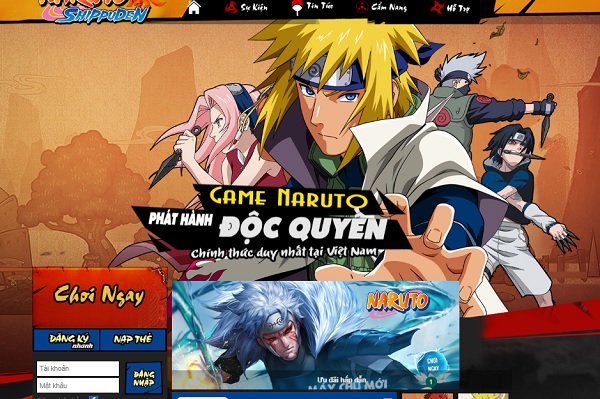 Naruto Private – Top 3 Webgame Naruto Đại Chiến Lậu Còn Hoạt Động
